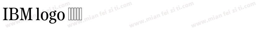 IBM logo字体转换